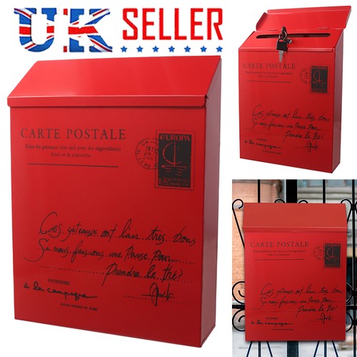 Large red lockable - large, post