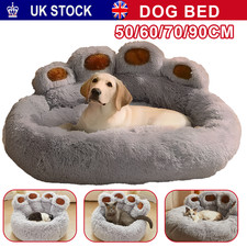 Dog Bed Cat Beds Soft Washable Fleece Puppy Cushion Warm Pet Basket Large Dog UK