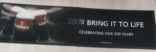 Guinness 250 Years Bring It To Life bar runner party bar man cave - 90cm long