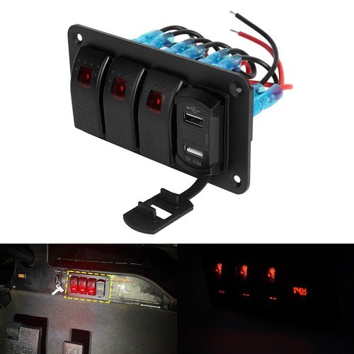 Gang rocker switch panel - 3,