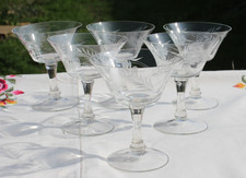 Vintage Etched Fine Glass