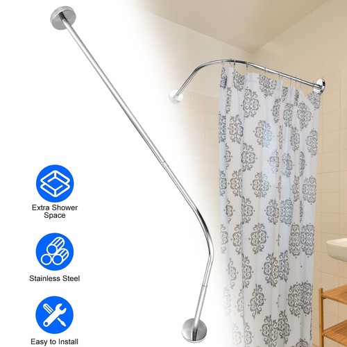 Shower curtain pole shape - curtain,