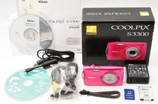 [MINT in Box] Nikon COOLPIX S3300 16.0MP Compact Digital Camera pink From JAPAN