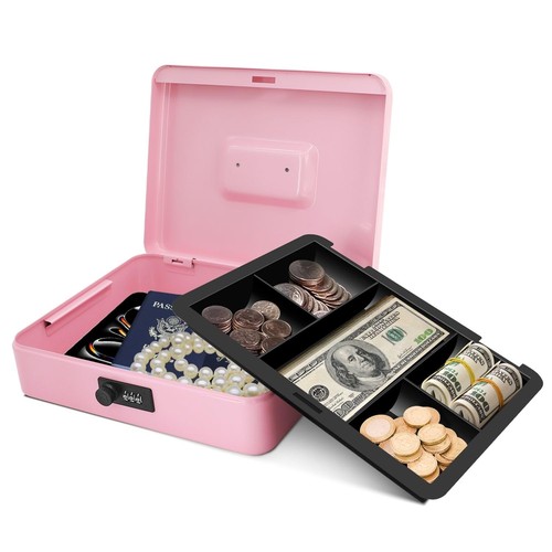 Flexzion metal cash box with - metal,