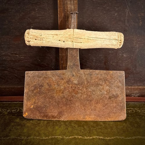 Vintage butchers chopper - vintage, t
