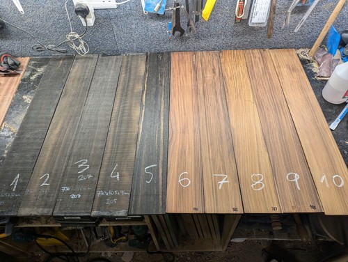 Bass string fretboard blanks - fretboard,