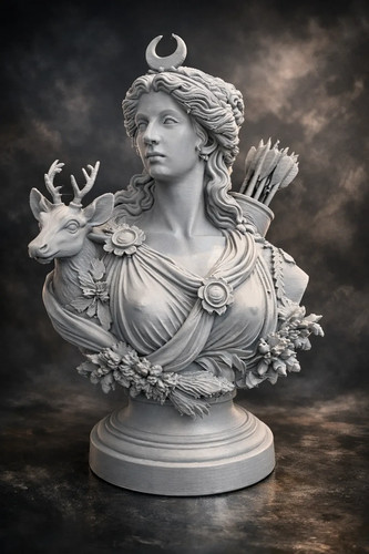 Greek goddess artemis - goddess, bust