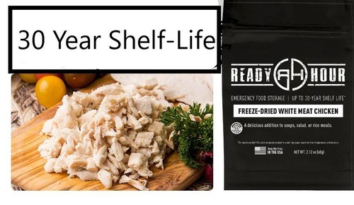 Freeze dried white meat - white,
