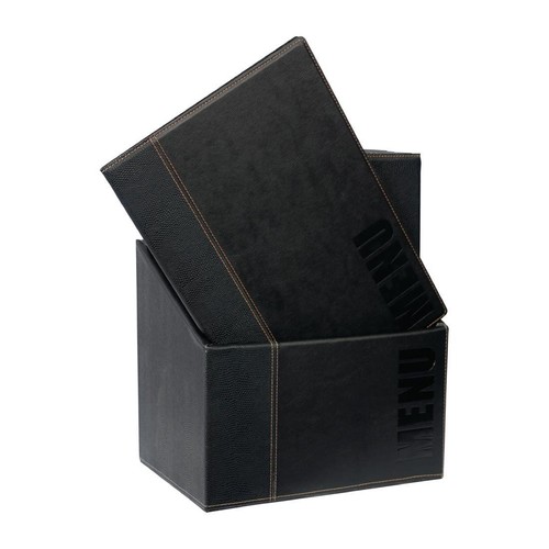 Securit menu holder black - holder,