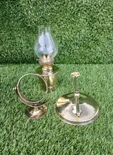 Vintage Brass Ships Oil Lamp