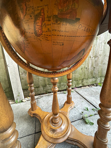 Italian globe bar cabinet - globe, with
