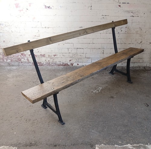 Garden bench with castiron