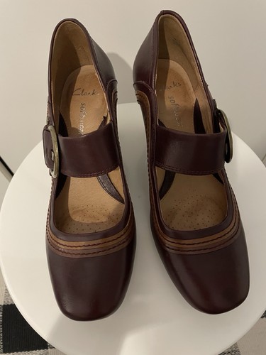 Clarks women brown leather - women's,