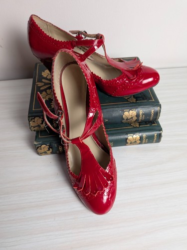 Faith red patent bar leather - bar,
