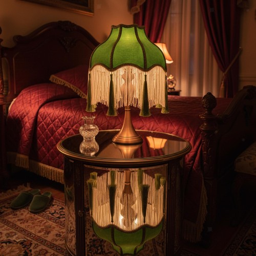 Victorian green velvet - green,