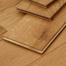 5" Brushed & Lacquered Oak 125mm Engineered 10/2.5mm Wide Real Oak Flooring EC1L