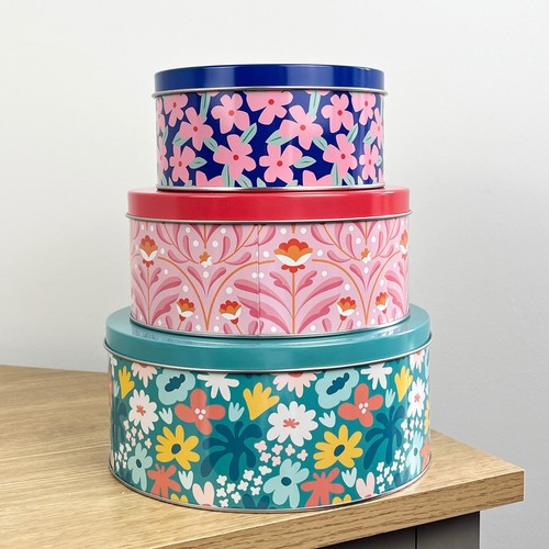 Cake tin storage set 3 - tin,