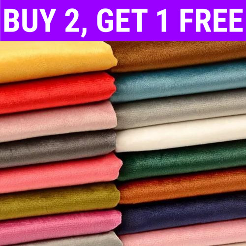 Plain plush velvet fabric - plush,