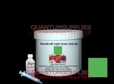 MOULDCRAFT LIGHT GREEN GELCOAT 1kg KIT FOR FIBREGLASS moulds, resin boat repair