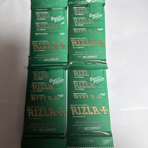 4x5 packets green rizla - packets, of