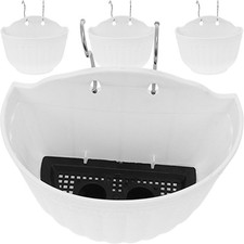  4 Sets Wall Hanging Planters Thin Plants Holders Flowerpot Flowerpots