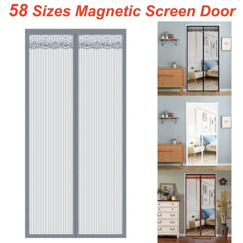Magnetic screen door net - door,