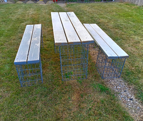 Outdoor picnic table 2 - table, &