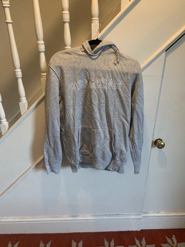 Pull bear grey hoodie - pull&bear, logo