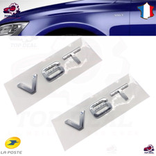 2 x Logo V6T Audi6 Badge Emblems