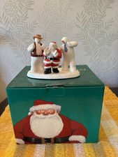Coalport, Father Christmas &The Snowman Line Dancing #61 Boxed & Certificate
