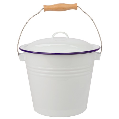Falcon enamel bucket with lid - falcon,