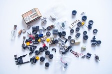 Job Lot of Vintage Slot Car Parts Motors Tyres Wheels Etc Airfix MRRC Scalextric