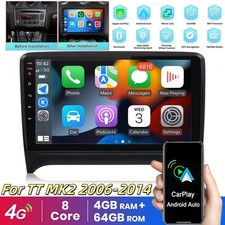 For Audi TT MK2 8J 2006-2014 4+64GB Android12 Car Stereo Radio GPS Sat Nav BT FM