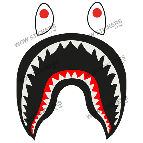 Bape shark sticker 145x 185mm - sticker,