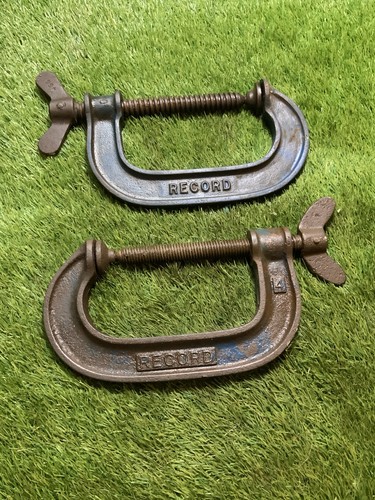Vintage record g - vintage, clamps