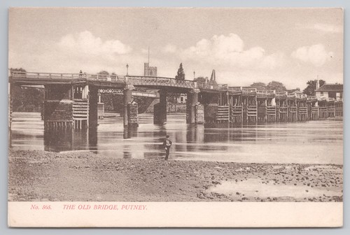 The old bridge putney - the, sepia