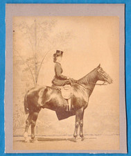 vintage photo girl lady ride sidesaddle France 1865 horse cheval amazone Delton