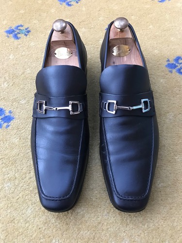 Gucci loafers leather shoes - loafers,