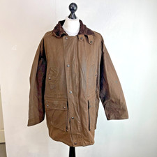 Australian Outback Countryman Oilskin Jacket Mens XL Brown Wax Utility Coat