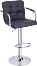 Swivel Bar Stool with Armrests