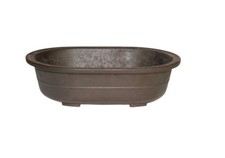 Brown Mica Bonsai Pot Oval