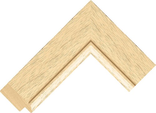 48mm wide natural flat wood - flat,
