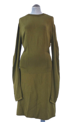 Alaia dress green khaki extra - alaia,