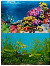 Aquarium Fish Tank Background Backdrop Poster - 2 to 6 FT Length 60cm High