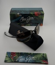 MAUI JIM Hookipa Mens Polarized Black Sunglasses Bronze Lens MJ0407S-002
