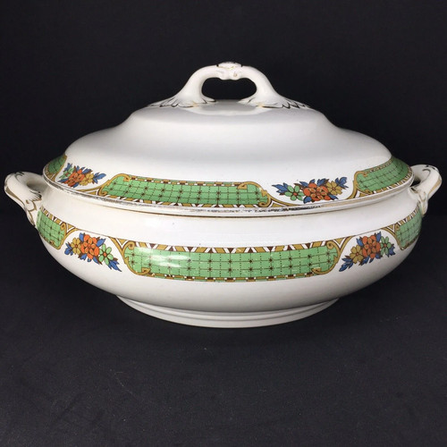 Antique losol ware lidded - antique,