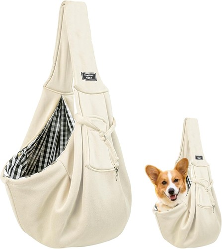 Off white puppy sling - off,