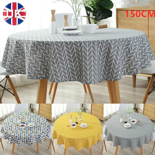 Round table cloths cotton - table,