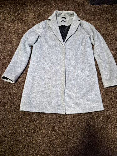 Women grey overcoat - f&f,