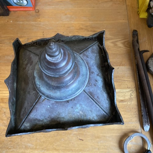 Vintage copper lamp - vintage,